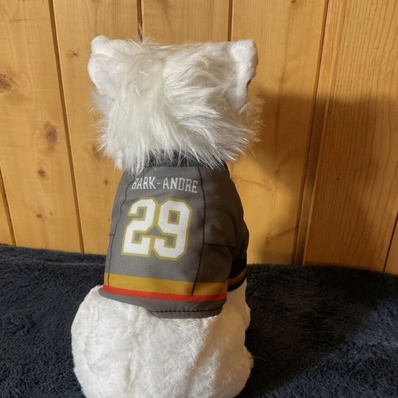 Bark Andre-Fleury, Rare White Plush Dog, Vegas Golden Knights, 2018- NWT - Picture 2 of 11